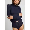 Negative Underwear Whipped Turtleneck In Navy