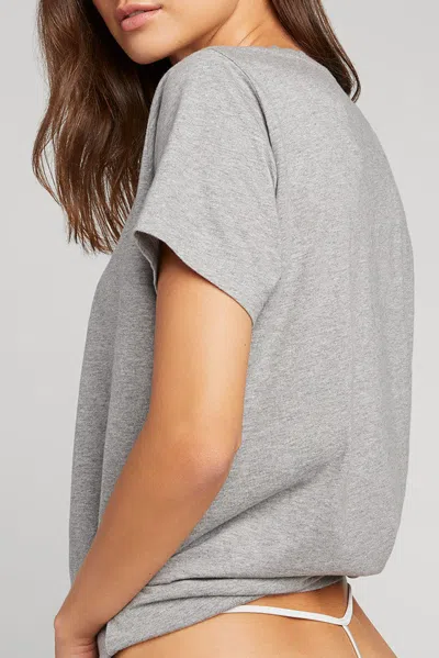 Negative Uniform Crew Tee In Heather Grey In Gray