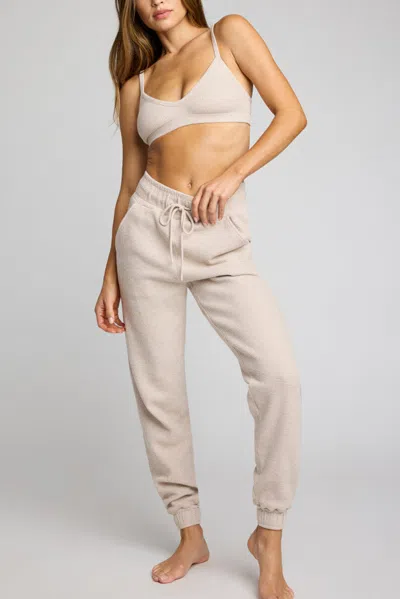 Negative Waffle Knit Jogger In Sand In Gray