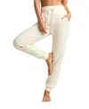 Negative Waffle Knit Jogger In White
