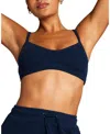 Negative Waffle Knit Lounge Bralette In Navy In Blue