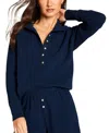Negative Waffle Knit Pullover In Blue
