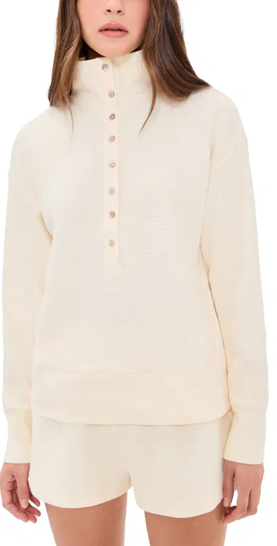 Negative Waffle Knit Pullover Cream