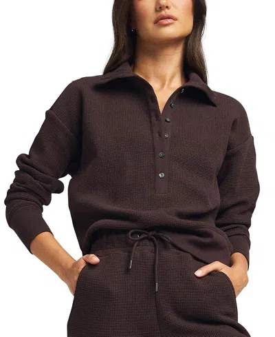 Negative Waffle Knit Pullover In Ganache
