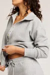 Negative Waffle Knit Pullover In Heather Grey In Gray