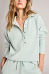 Negative Waffle Knit Pullover In Mist In Green