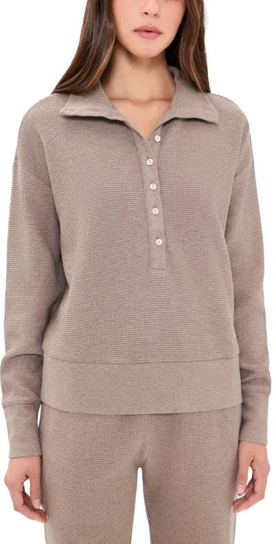 Negative Waffle Knit Pullover Mink