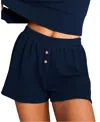 Negative Waffle Knit Short In Blue