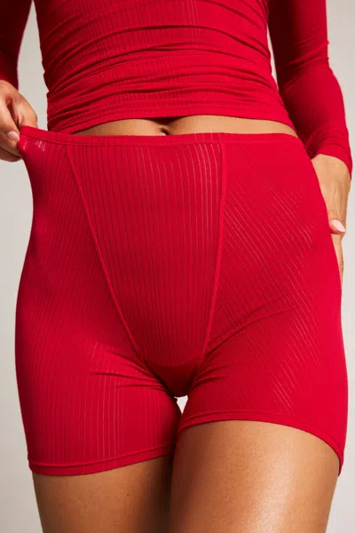 Negative Whipped Boxer In Cerise In Red