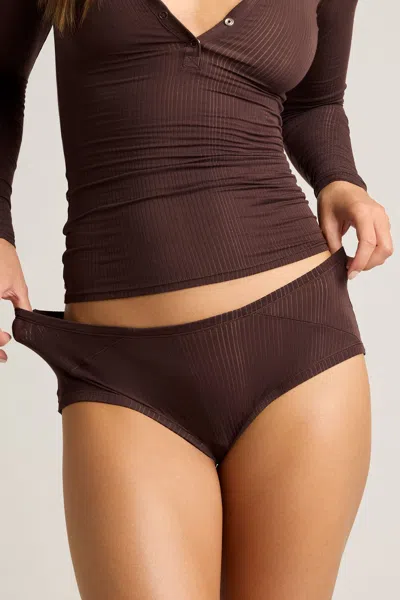 Negative Whipped Boy Short In Espresso In Brown
