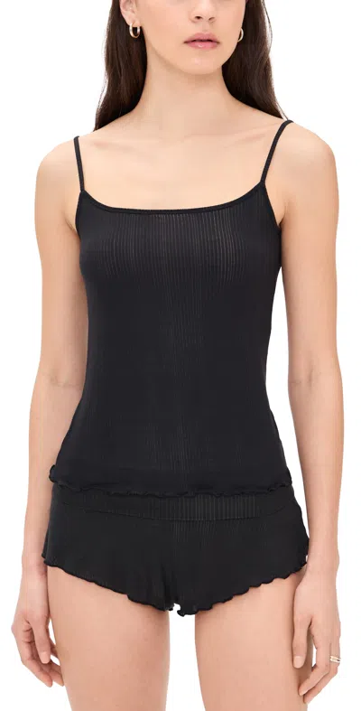 NEGATIVE WHIPPED CAMI BLACK
