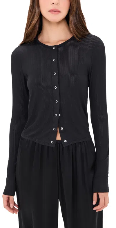 Negative Whipped Cardigan Black