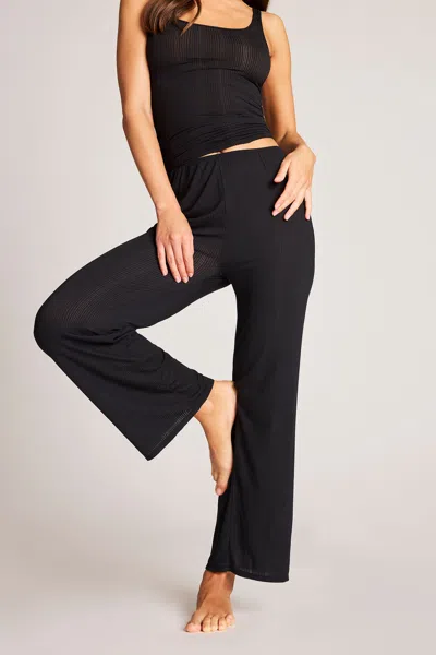Negative Whipped Cropped Pant In Black