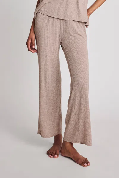 Negative Whipped Cropped Pant In Mink In Pink