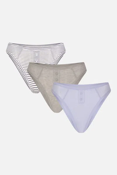 Negative Whipped French Cut Brief In Drift (pack) In Gold