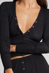 Negative Whipped Henley In Black