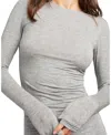 Negative Whipped Long Sleeve In Heather Grey In Gray