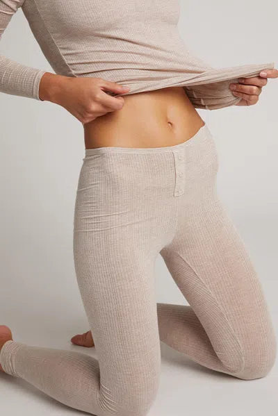 Negative Whipped Long Underwear In Sand In Neutral