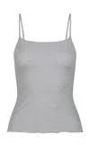 Negative Whipped Micro Modal Top In Gray
