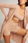 Negative Whipped Mini Robe In Buff In Nude