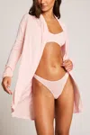 Negative Whipped Mini Robe In Shell In Pink