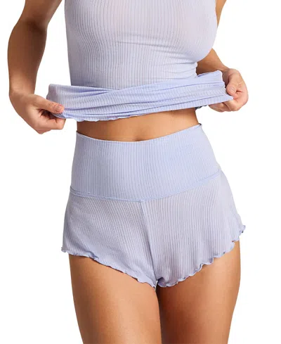 Negative Whipped Mini Short In Blue