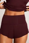 Negative Whipped Mini Short In Garnet