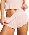 Negative Whipped Mini Short In Shell In Pink