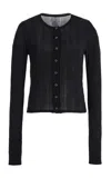 Negative Whipped Modal Cardigan In Black