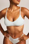 Negative Whipped Non-wire Bra In Mist In Blue