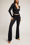 Negative Whipped Roll Down Pant In Black