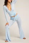 Negative Whipped Roll Down Pant In Glacier In Blue