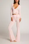 Negative Whipped Roll Down Pant In Shell In Pink