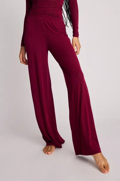 Negative Whipped Track Pant In Cassis In Yellow