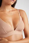 Negative Whipped Triangle Bra In Buff In Neutral
