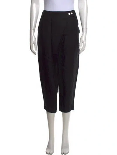 Pre-owned Nehera Linen Straight Leg Pants In Black