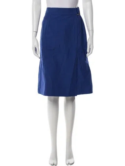 Pre-owned Nehera Midi Length Skirt In Blue