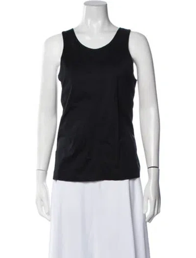 Pre-owned Nehera Scoop Neck Sleeveless Top In Black
