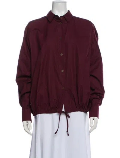 Pre-owned Nehera Utility Jacket In Burgundy