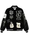 Neighborhood Badge Bomber Jacket In Black