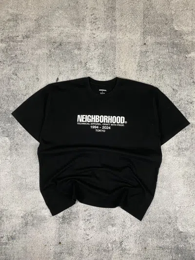 Pre-owned Neighborhood Big Logo Neighbourhood Tokyo Tee In Black