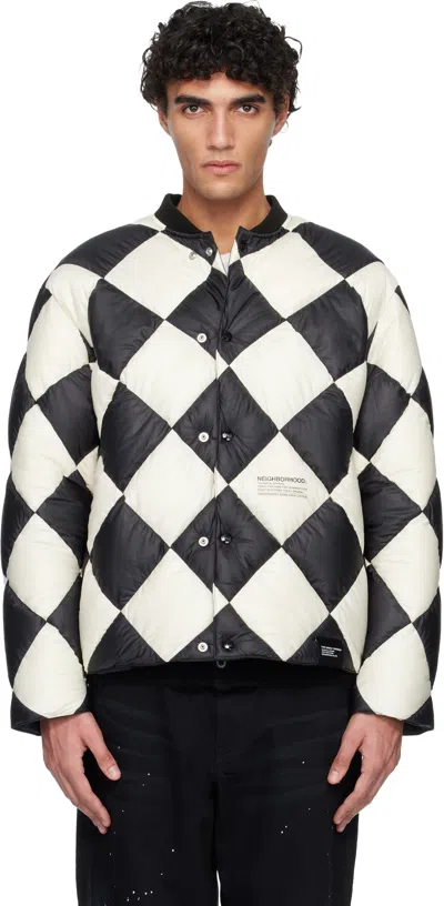 Neighborhood Black & White Checker Down Jacket