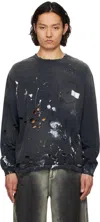 Neighborhood Black Crewneck-p Savage Ls T-shirt In Black