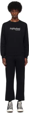 Neighborhood Black Home Sweatshirt & Sweatpants Set In Black