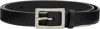 Neighborhood Black Leather Narrow Belt