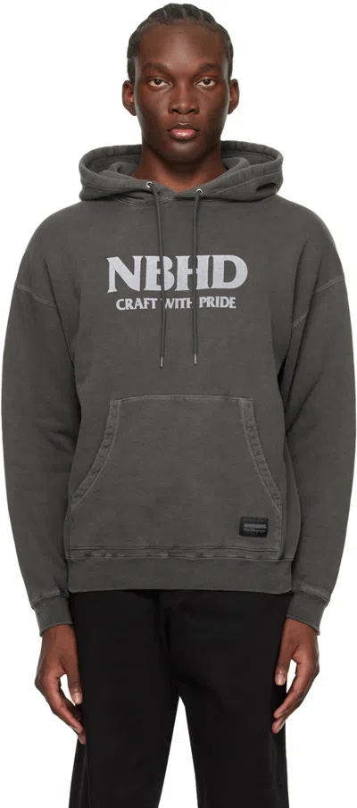 Neighborhood Black Printed Hoodie