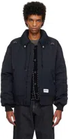 Shop Neighborhood Black Sailing Padded Bomber Jacket