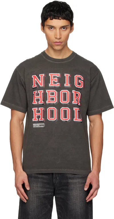 Neighborhood Black 'tee Ss-16' T-shirt In Gray