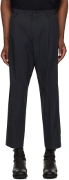 NEIGHBORHOOD BLACK TUCK TROUSERS