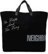 Neighborhood Black Washed Canvas Tote In Black